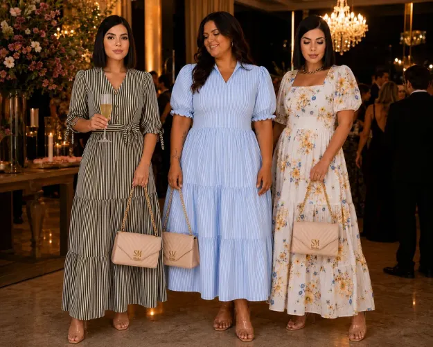Vestidos listrado escolha o seu