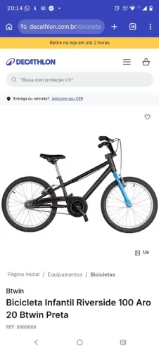 Bicicleta infantil Aro 20
