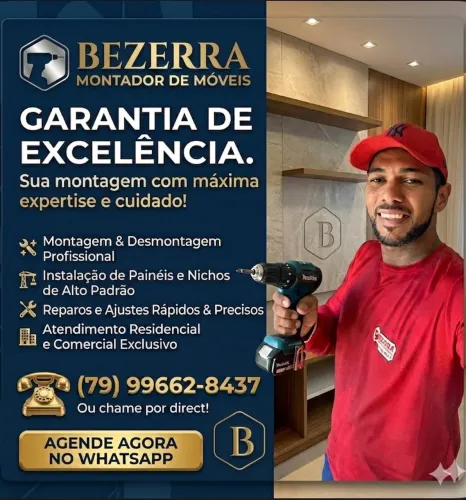 MONTADOR DE MÓVEIS BEZERRA ARACAJU E REGIÃO
