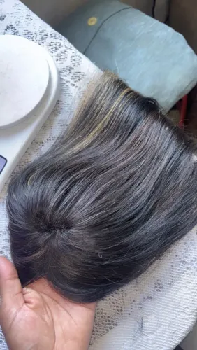 Topo de cabelo 100% humano 45 cm