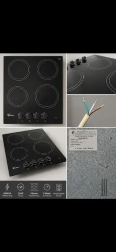 Cooktop Vitrocerâmico Fischer 4 Bocas - Novo,