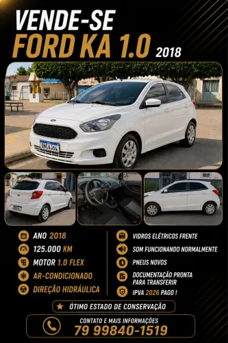Ford KA 1.0 Se/se Plus Tivct Flex 5P 2018