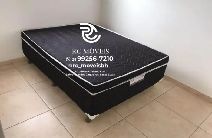 CAMA BOX CASAL ORTHOBOX MOLAS ENSACADAS 1.38X1.88 - PROMOÇÃO