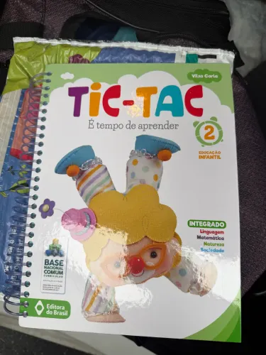 Livro tic tac Tempo de aprender Vol 2 Vilza Carla
