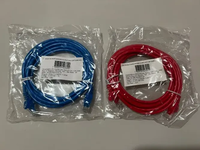Patch Cord Seclan CAT5e 2,5m - Lote com 125 unid.