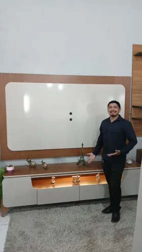 Rack com painel Alicia 2,24mt Largura