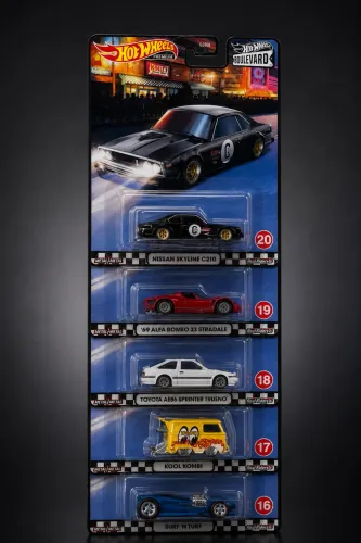 Set Hot Wheels Premium Boulevard - 16 ao 20
