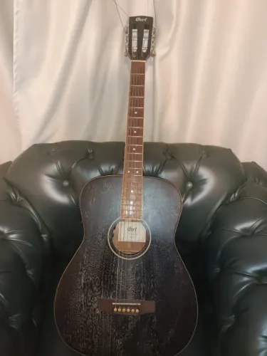 Violão Elétrico Cort cordas de aço moedlo AF590MF 
