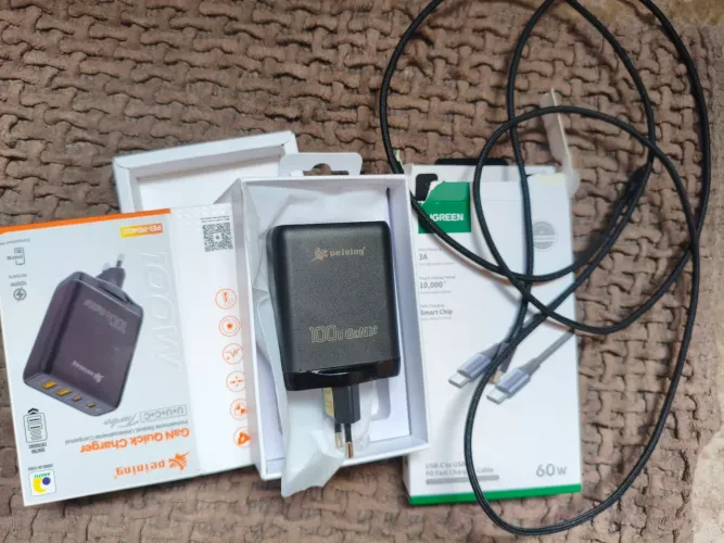 Carregador Gan 100w Original