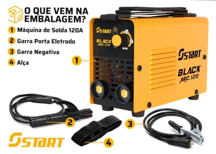 Máquina portátil solda 120 amperes 220volts