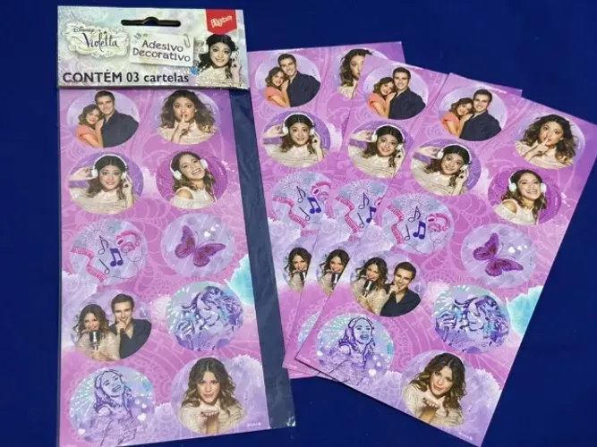 Cartela de Adesivos Violetta (3unid)