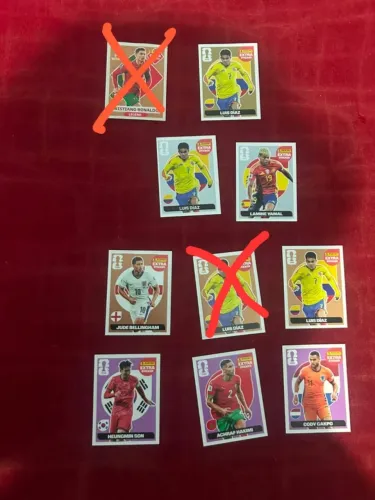 Lote figurinhas legends copa 2026