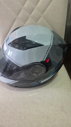Vendo CAPACETE TEXX GLADIATOR V3 MAKAN CINZA E AZUL