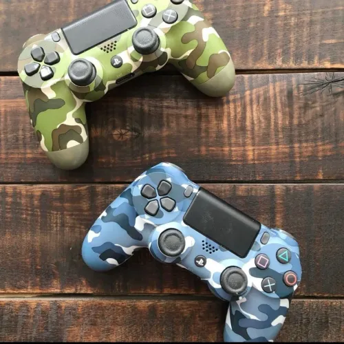 Controle PS4 DualShock 4 Camuflado Verde e azul - Original