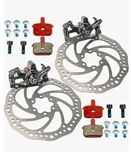 Kit Freio Disco Bike Mecânico Disco Pinça Rotor 160 Absolute
