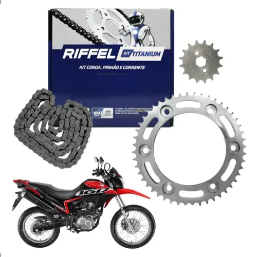 Kit Relação Transmissão Honda Nxr Bros 160 Xre 190