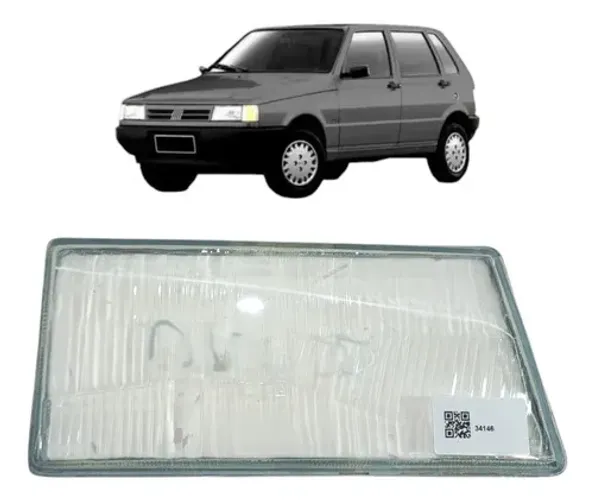 Lente Farol Direito Fiat Uno Fiorino Chinesinho 1995 2002