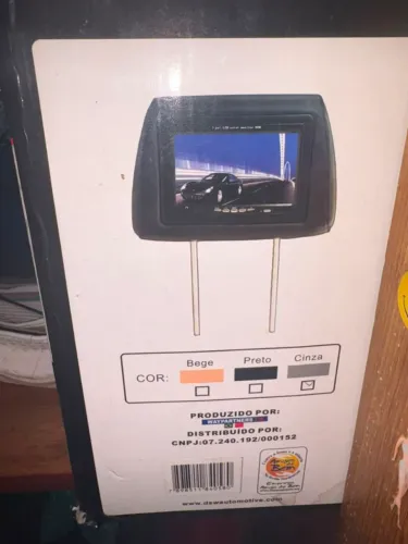 Encosto de cabeça com monitor LCD automotivo