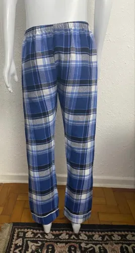 Calça Xadrez Tamanho G Alfaiataria Algodão Ótimo Estado