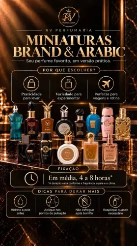 Seja um vendedor Mini Perfumes Árabes e Brand Collection - Masculinos e Femininos