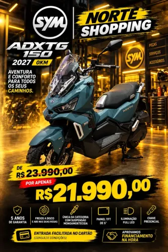 ADXTG 150 2027 0KM - SYM NORTE SHOPPING - *