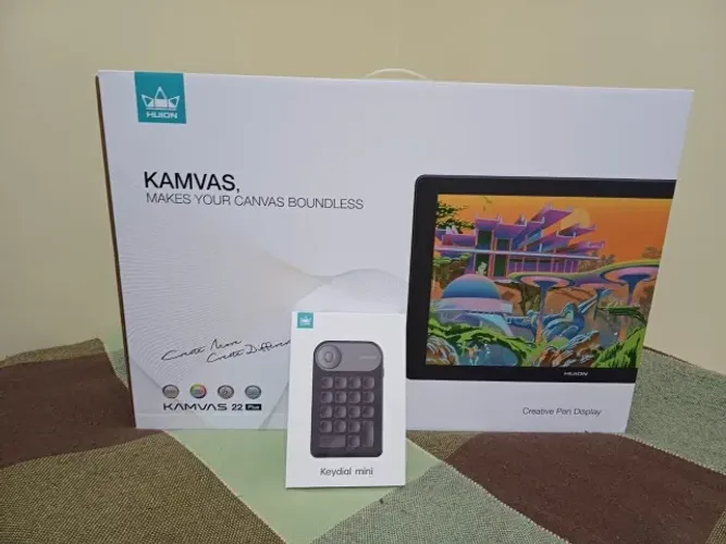 Mesa digitalizadora HUiON Kanvas 22 Plus + Mini teclado