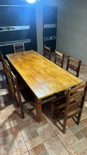 Mesa de Madeira Rústica