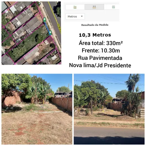 Terreno no Asfalto 330m² 