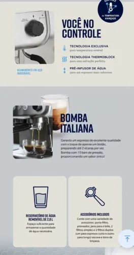 Máquina automática café expresso Oster