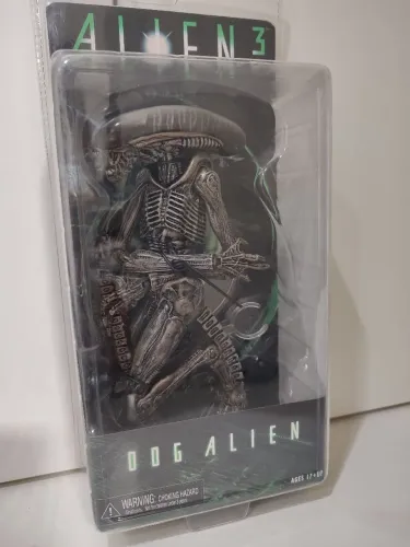 Neca Dog Alien Xenomorph Aliens 3 Marrom Prateado Figura de Ação Colecionável Boneco