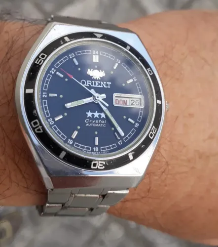 Relógio antigo original ORIENT AUTOMÁTICO JAPAN , raridade de coleção década de 1980 