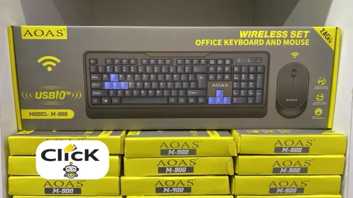 Kit Teclado e Mouse sem Fio - Aoas (Pague quando receber o produto)