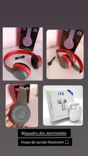 Fone de ouvido bluetooth headset
