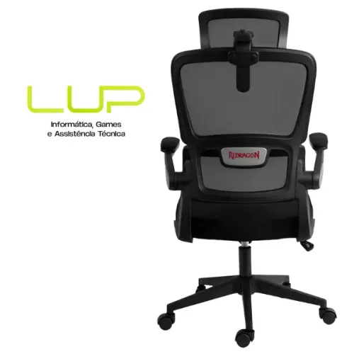 (LOJA FÍSICA) Cadeira R - Office Redragon Hela C214-W, Preto ou Cinza 