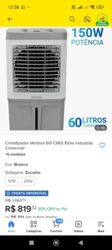Climatizador de ar