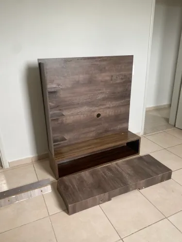 Painel Tv + prateleira em MDF para parede