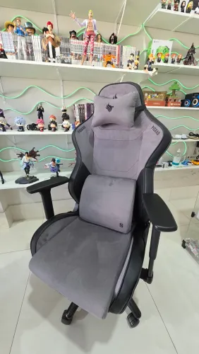 Cadeira Gamer de Tecido, suporta até 140kg *Nova, na loja - Ergonômica, Confortável, 3D