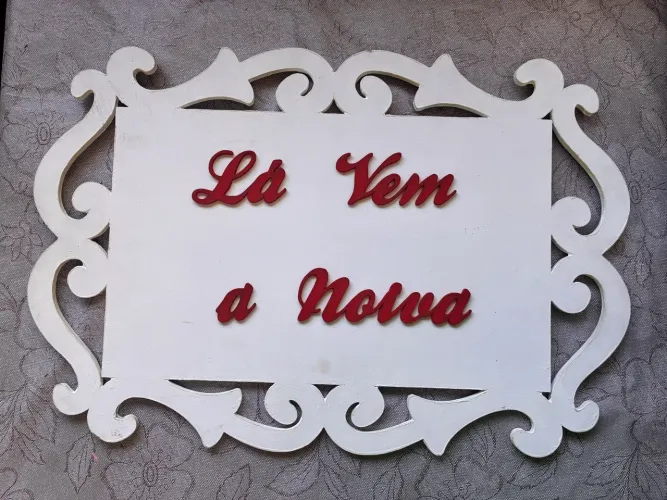 Placa MDF para entrada de casamento 