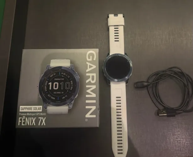 GARMIN F?NIX 7X SAPPHIRE SOLAR 51 MM - IMPECÁVEL