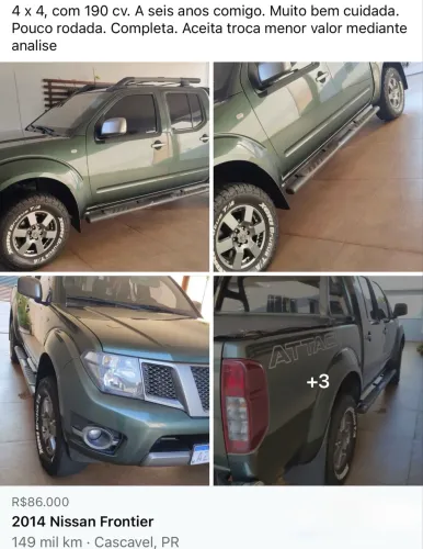 Nissan Frontier SV At.cd 4X4 2.5 TB Diesel Mec. 2014