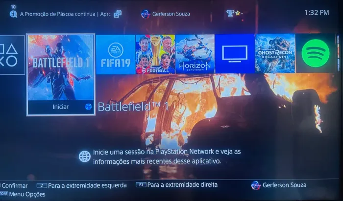 Venda-se, play 4 slim com 6 jogos