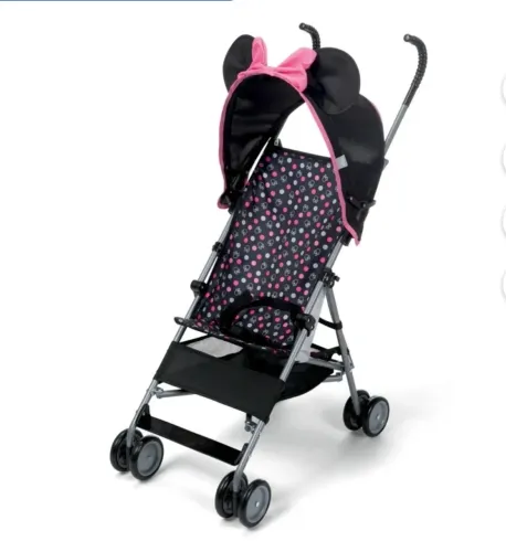 Carrinho Guarda-Chuva Disney Baby Minnie Mouse - Super Leve e Compacto