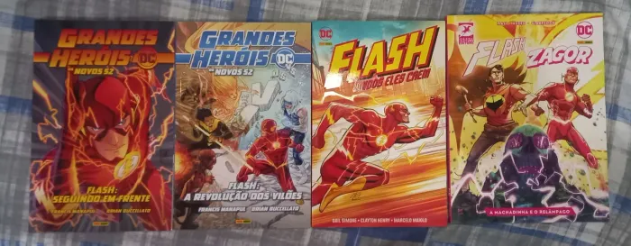 Coleção Flash (Panini) - Pack com 4 HQ's