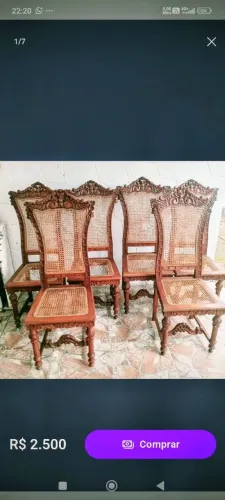 CADEIRAS EM CEREJEIRA 
