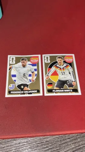 Figurinha Extra Legend Ouro Federico Valverde/Florian Wirtz