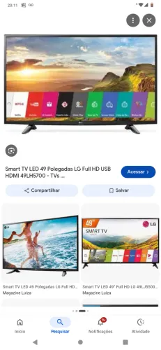 Televisão com defeito