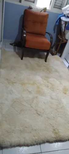 Tapete de lã de carneiro