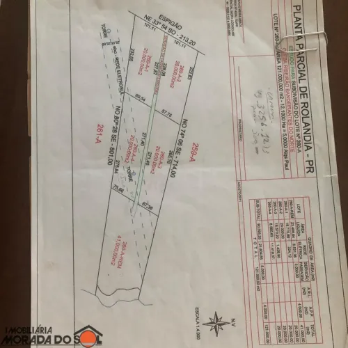 Terreno para loteamento a venda na Gleba Ribeirao Bandeirantes do Norte