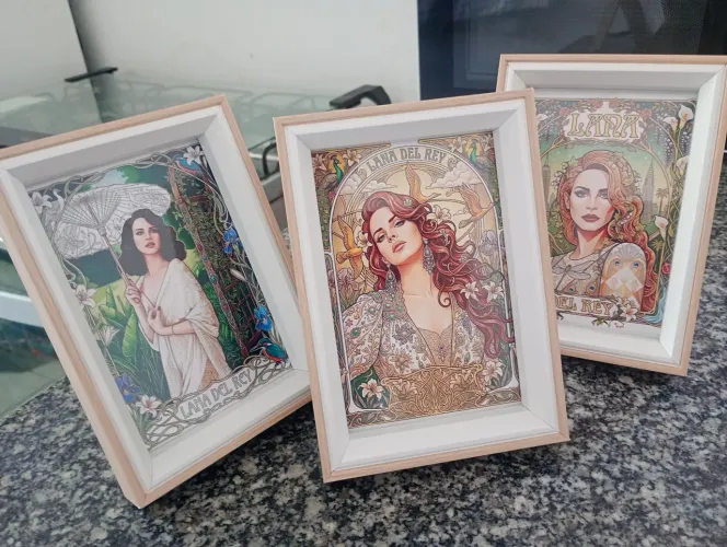 Quadros Lana Del Rey - Coleção Art Nouveau