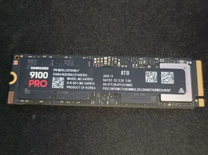 SSD nvme 8tb Samsung 9100 pro PS5 PC e notebook